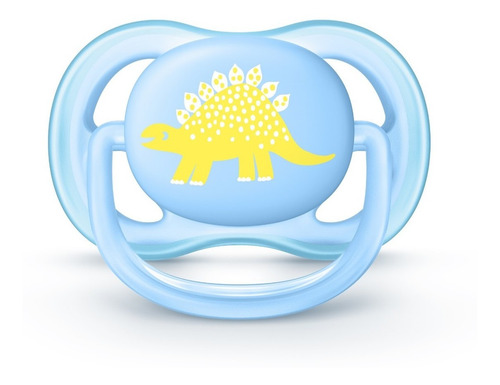 Imagem 2 de 3 de Chupeta Avent Ultra Air Unitária Menino 0-6m Azul-dinossauro