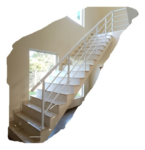 Corrimao Para Escada , Aluminio Kit  1 Metro Linear. Branco