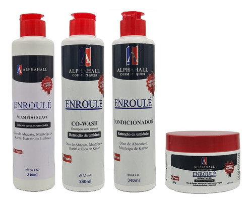 Alphahall Enroulé Liberado Shampoo E Co Wash E Cond E Másc