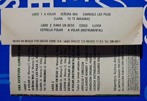 Menudo Cassette Una Aventura Llamada Menudo Estándar (Usado)