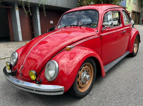 Vw - Fusca 1600 - Ano 1971 - Vermelho