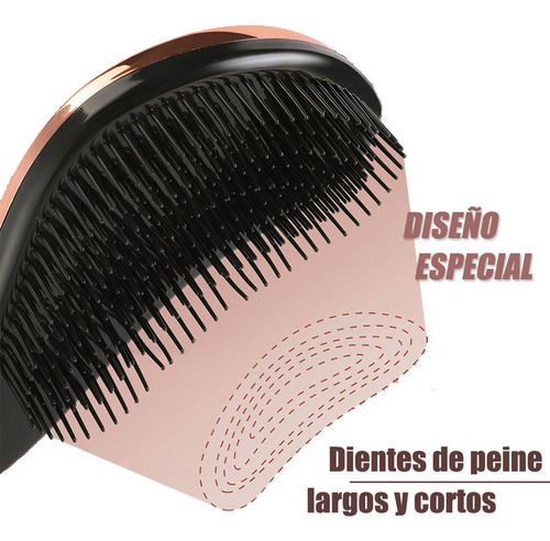Zh 4pzs Cepillo Para Cabello Cepillo Extensiones Peine