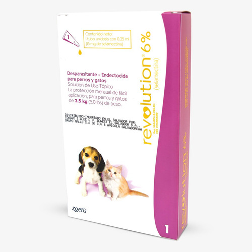 Pipeta Antiparasitaria Cachorro Revolution Hasta 2,5 Kg