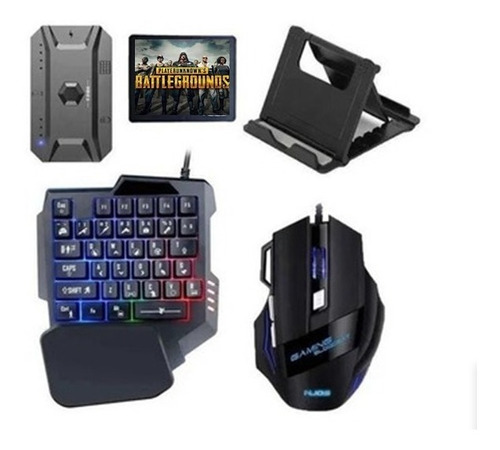 Kit Gamer Rgb Para Tu Celular 5 En 1 Teclado Mouse