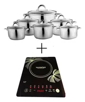 Comprar Cocinas De Inducción Vanhoff + Juego De Ollas 12piezas Royal