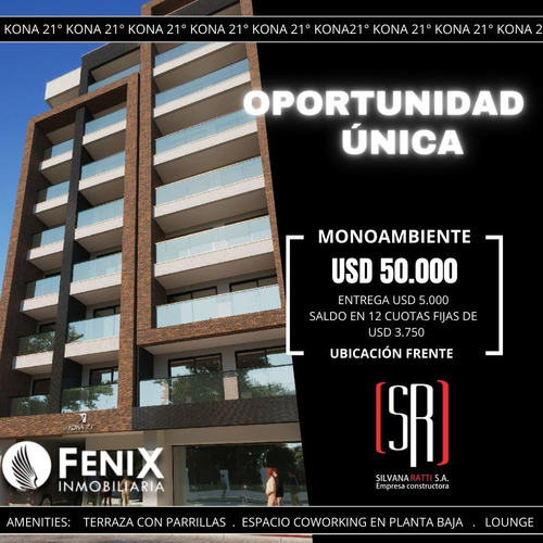 Df707 - Monoambiente En Venta Edificio Kona 21°