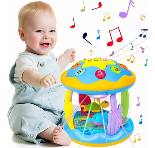 Juguetes Para Bebés Tambor Música Luz Educativo Regalos