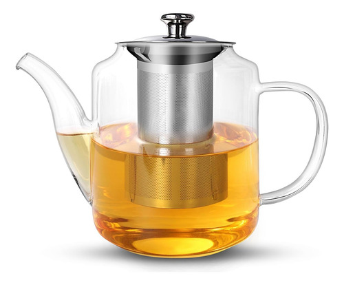 Tetera De Cristal Borosilicato Con Infusor, 800 Ml / 27 Oz,