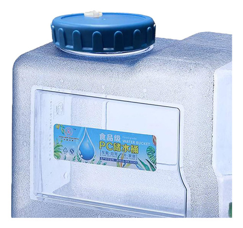 Jarra Redonda Plástica Del Cubo De La Botella De Agua 8l