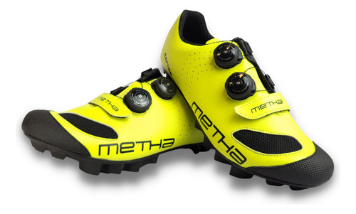 Zapatilla Mtb Metha Raptor 40/26cm Amarillo 2boas 1abrojo