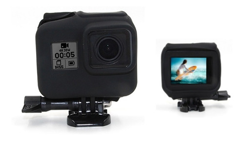 Protector De Silicona Para Gopro 5 6 7 Black - Telesin