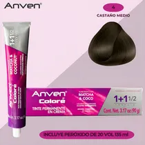 Comprar Anven Colore Tinte 4 Castaño Medio 90 G 4 Castaño Medio