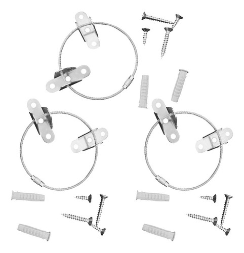 Juego De 3 Pernos De Anclaje Anticaídas Para Muebles Infanti