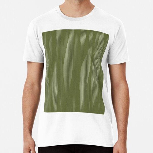 Remera Green And White Vertical Striped Stickers Algodon Pre