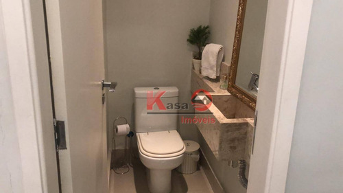 Imagem 9 de 20 de Apartamento Com 3 Dormitórios À Venda, 179 M² Por R$ 850.000,00 - Boqueirão - Santos/sp - Ap10724