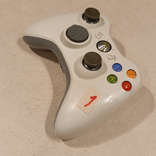 Xbox360 Joystick Blanco Original Microsoft Xbox 360 Blanco (Usado)