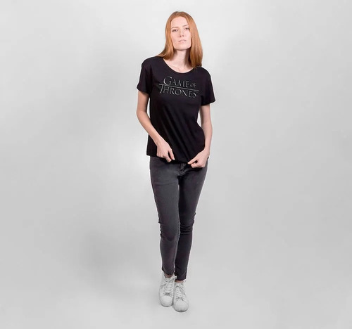 Imagen 2 de 5 de Game Of Thrones Logo Mujer Playera Serie Hbo Juego De Tronos