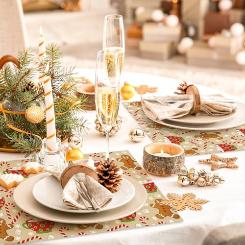 50 Hojas De Mantel De Papel De Navidad Hombre De Jengibre Ba