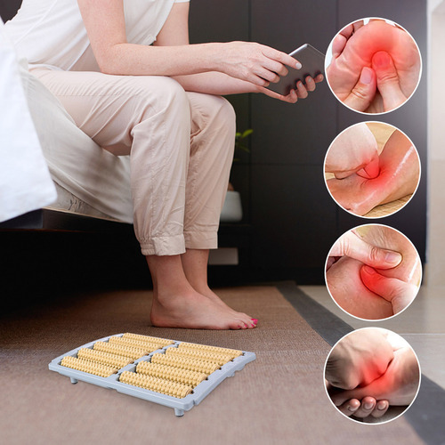 Calcetines De Reflexología Para Masajear Pies De Madera Y
