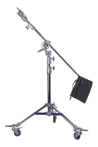 Imagen 2 de 10 de Columna Jirafa Ruedas Phottix Studio Pro Boom Stand W400