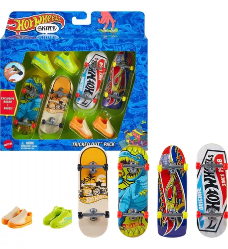 HOT WHEELS SKATE DE DEDO + TENIS HGT46 - MATTEL –