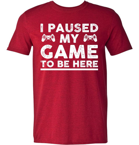 Playera Pause Mi Juego Aquí Camiseta Gamers