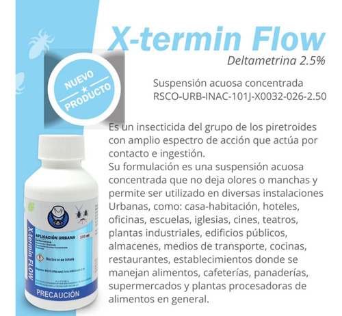 X-termin Flow 1 Lt Insecticida Uso Urbano Y Residencial