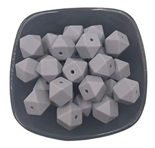 Cuentas De Perlas Hexagonales De Silicona 50 Piezas 14mm Cue