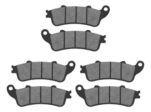 3 Pares De Pastillas De Freno Para Honda Gl1800 F6b Goldwing