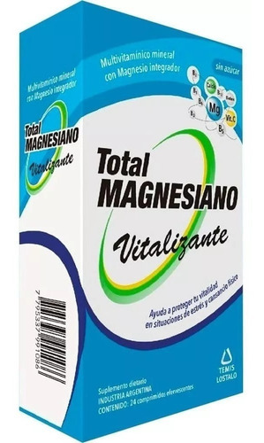 Total Magnesiano Vitalizante 24 Comp Eferv Magistral Lacroze