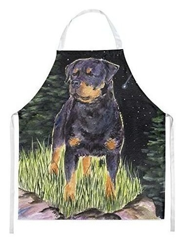 Caroline's Treasures Ss8475apron Noche Estrellada Rottweiler