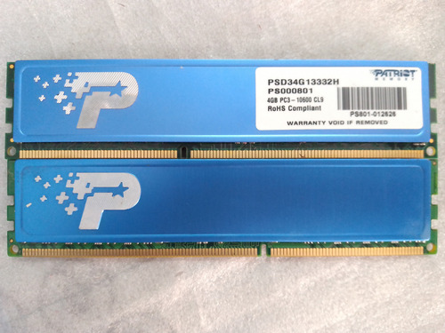 Memoria Ram Ddr3 4gb Bus 1333 Patriot -core I7-i5-i3-fm2-am3