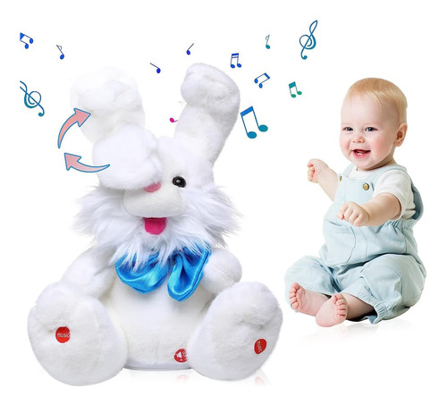 Adurello Cantando Plush Bunny Musical Toy Peek Un Boo Bunny