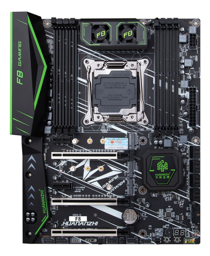 Placa Mae Atx Huananzhi X99 F8 Green 8 Bancos Ddr4