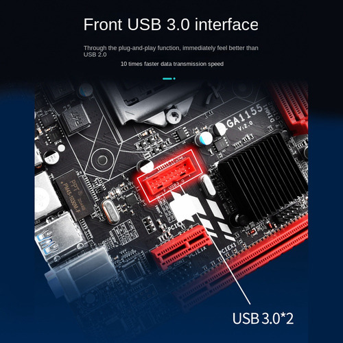 Placa Base De Escritorio B75m Lga 1155 Para I3 I5 I7 Cpu 3xu
