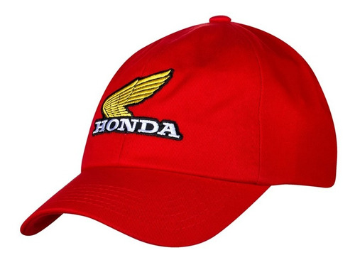 Boné Moto Honda - Bordado - Vermelho - Coleção Vintage