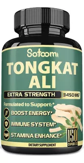 Longjack Tongkat Ali 3600mg 150 Pastillas Libido Potenciador