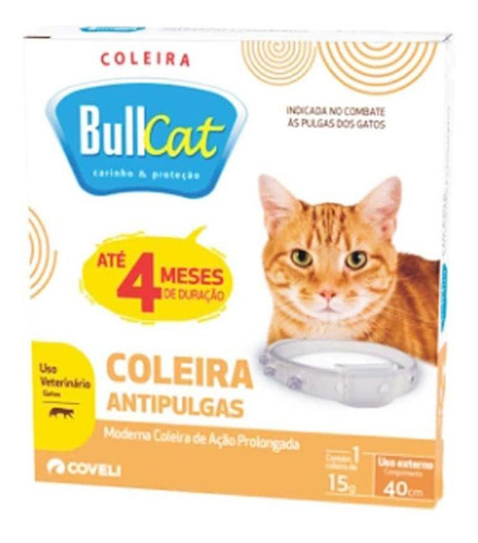 Coleira Antipulgas Bullcat Coveli 15g