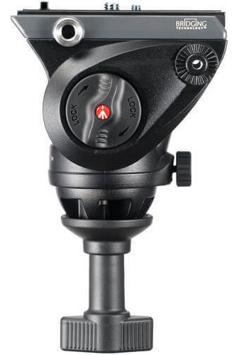 Tripé Manfrotto Mvt502am Cabeça Hidráulica Mvh500a /mvk500am Cor Preto