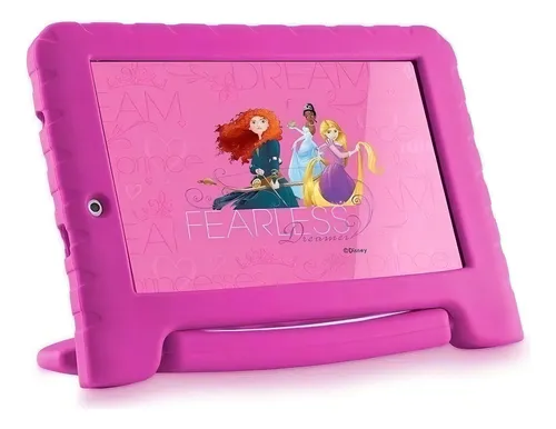 Tablet Disney Princesas Plus 7" 16GB color rosa 1GB de memoria RAM
