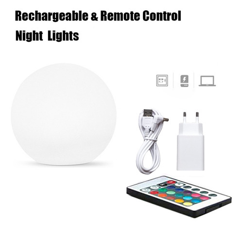 Nueva Lámpara Led Impermeable Para Jardín Con Forma De Bola
