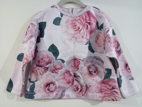 Buzo De Nena Rosa Marca Cheeky Talle 4 Diseño Floreado 