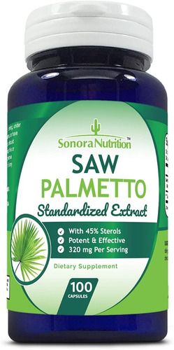 Sonora Nutrición Saw Palmetto Extracto 320 Mg (100 Capsulas)