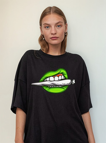 Remera Boca Smoke Weed Personalizada 420 Algodón Unisex