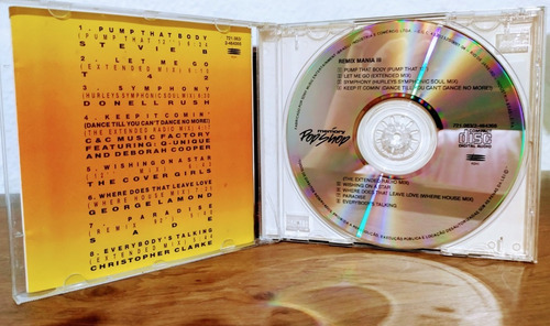 Cd - Remix Mania Iii - Epic (Usado)