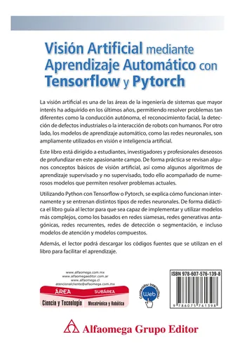 Libro Técnico Visión Aprendizaje Auto. Tensorflow Y Pytorch