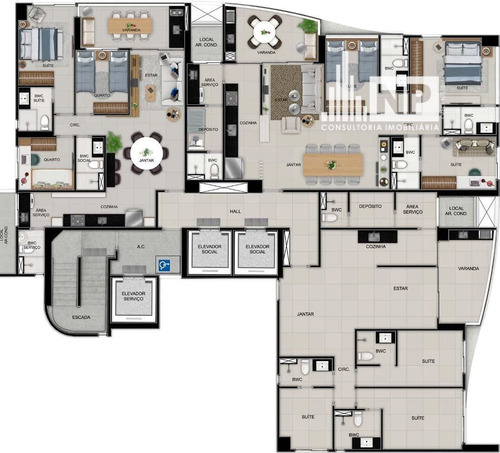 Imagem 25 de 28 de Apartamento Padrão À Venda Em Recife/pe - Md24