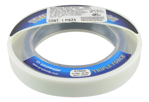 Hilo De Pesca Triple Force 0.74 50mts