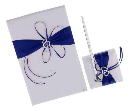 3 X Artículos Decorativos Set De Libro De , Plumas , Azul