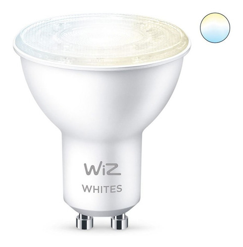 Lámpara Dicroica Blanca Led Smart Wifi Gu10 4.9w Macrotec